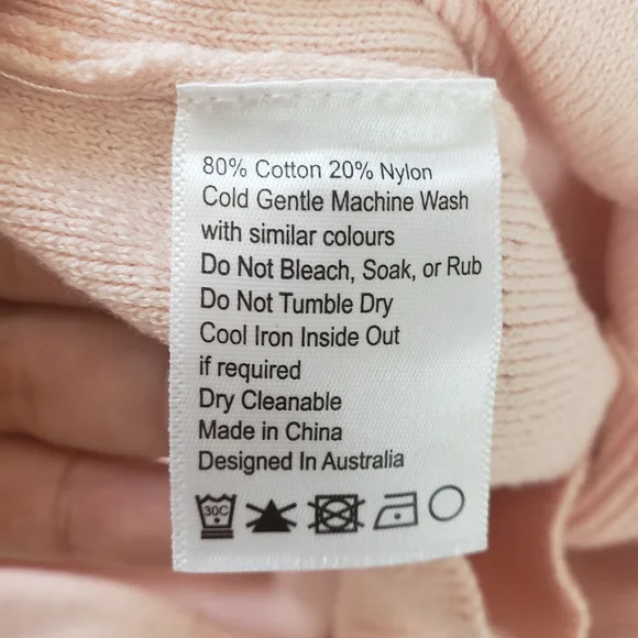 Papinelle Pointelle Pink Sweater Pajamas Top - Picture 6 of 7